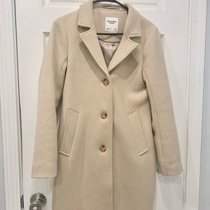 Abercrombie & Fitch Wool-Blend Dad Coat